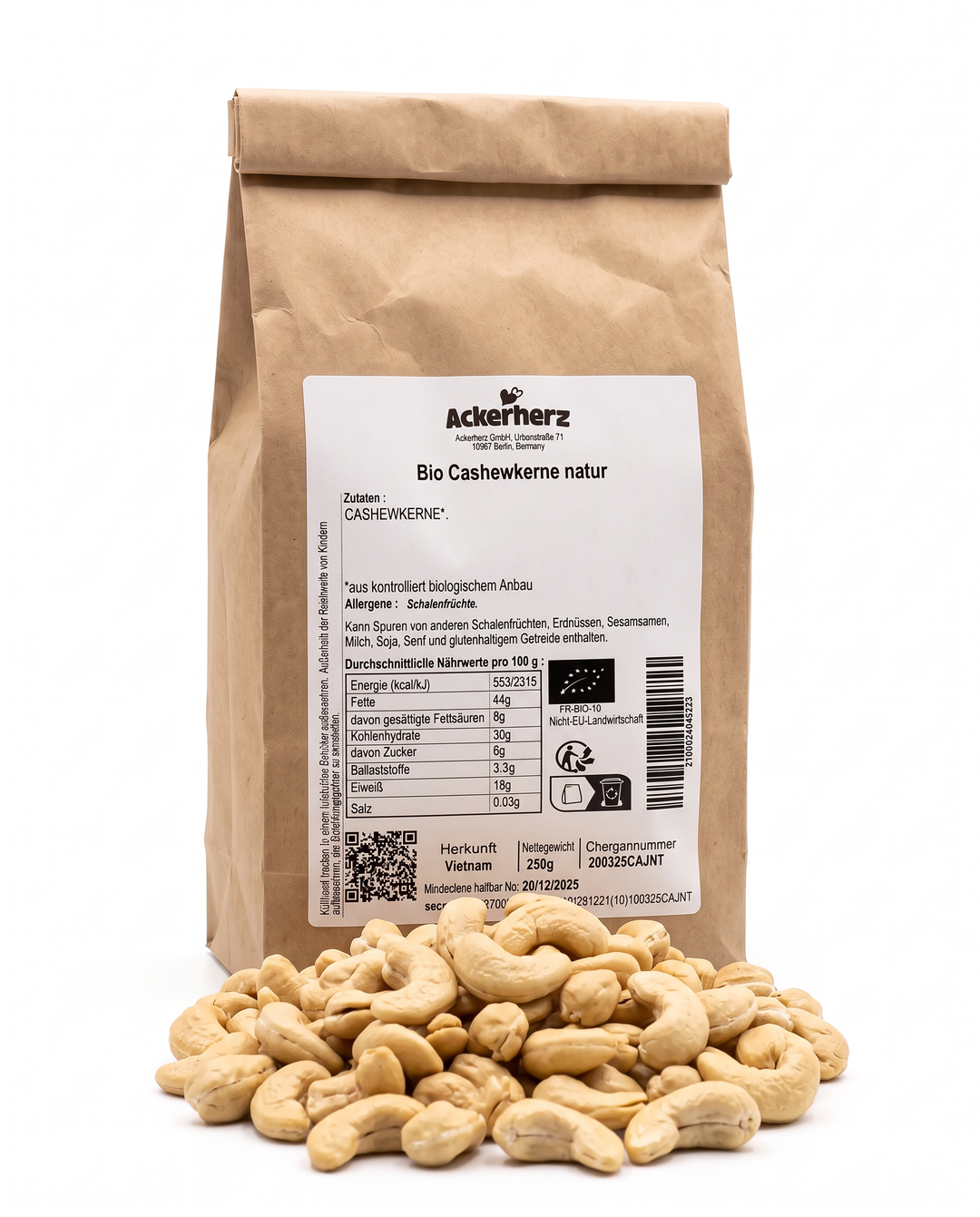 Bio Cashewkerne natur 250 g