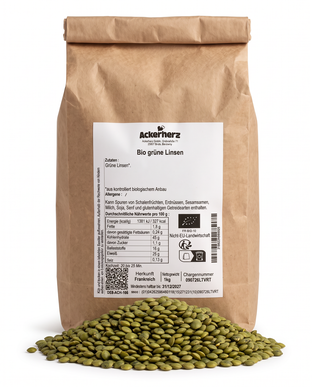 Bio grüne Linsen 1 kg