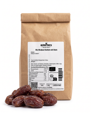 Bio Medjool Datteln mit Stein 250 g