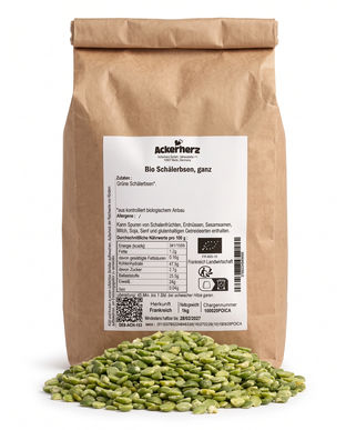 Bio Schälerbsen, ganz 1 kg