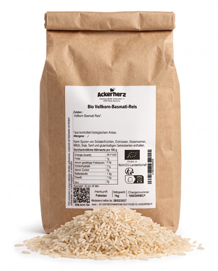 Bio Vollkorn-Basmati-Reis 1 kg