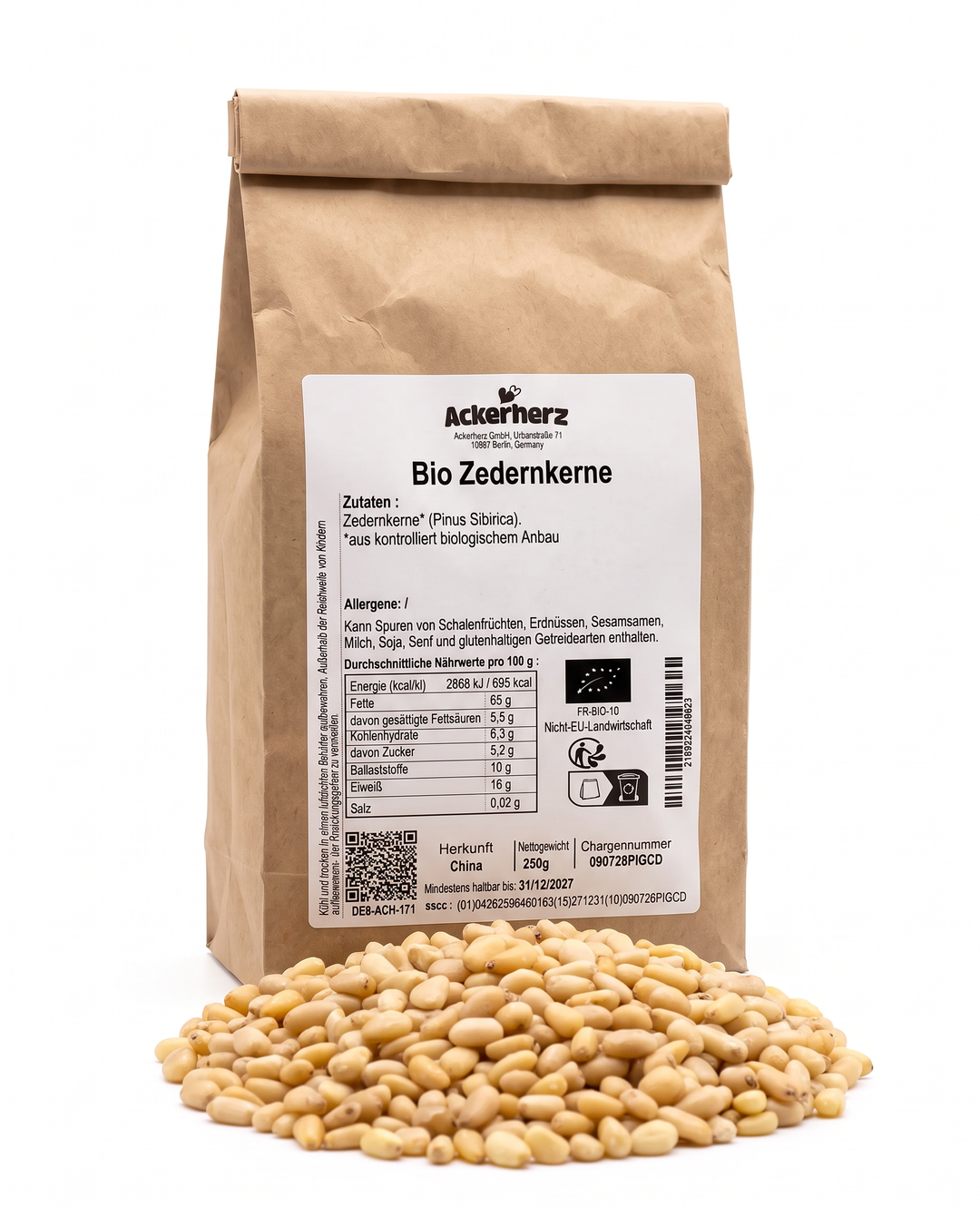 Bio Zedernkerne 250 g
