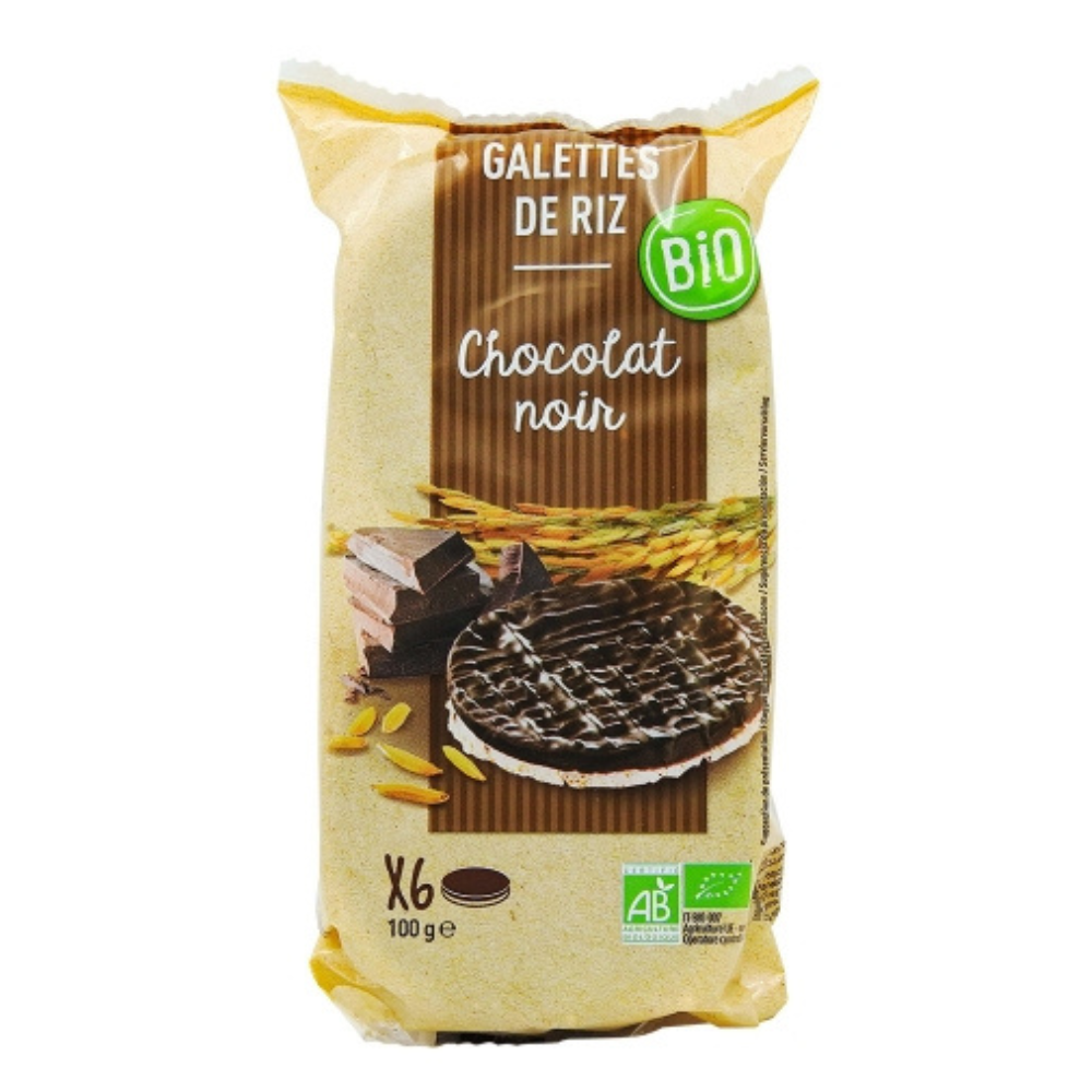 Galettes de riz chocolat noir bio