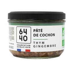 Pâté de Campagne au Thym et au Gingembre Bio
