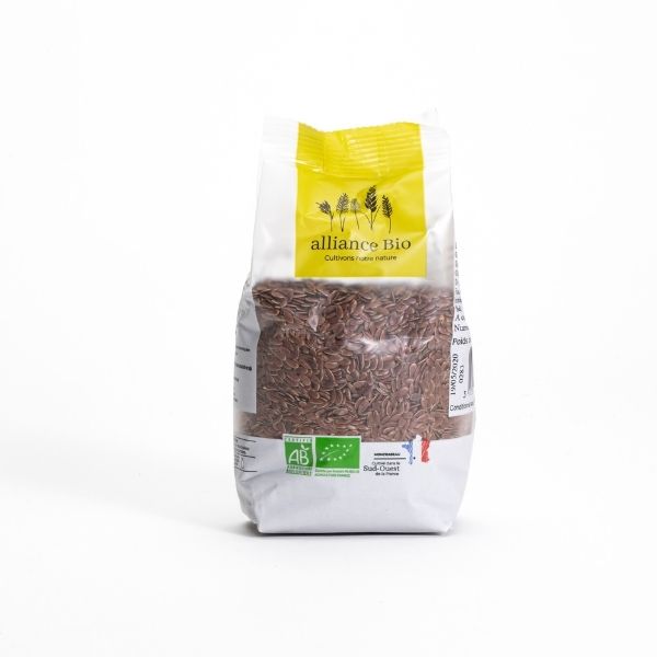 Graines de lin brun france bio