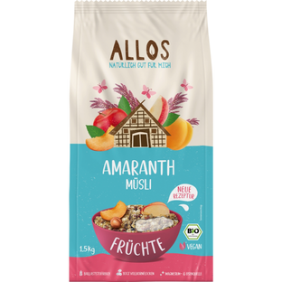 Bio Amaranth Früchte Müsli, Vorratsgröße 1,5 kg