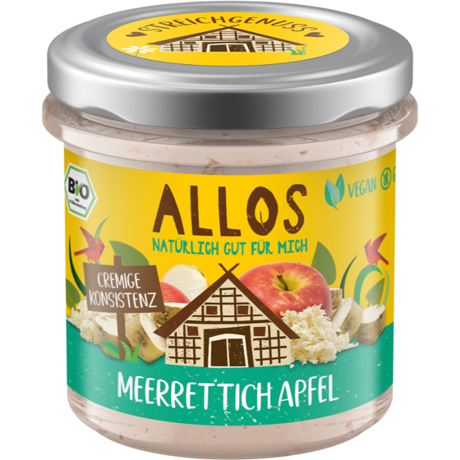 Bio Brotaufstrich Meerrettich Apfel