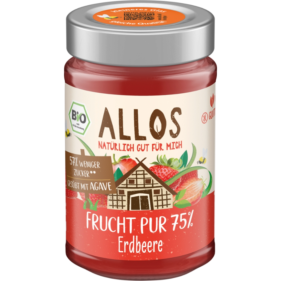 Bio Frucht Pur 75% Erdbeere