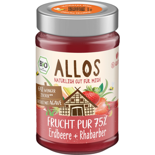 Bio Frucht Pur 75% Erdbeere-Rhabarber