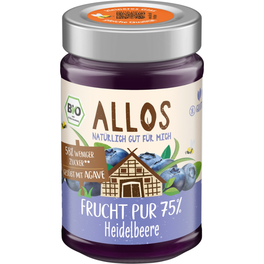 Bio Frucht Pur 75% Heidelbeere