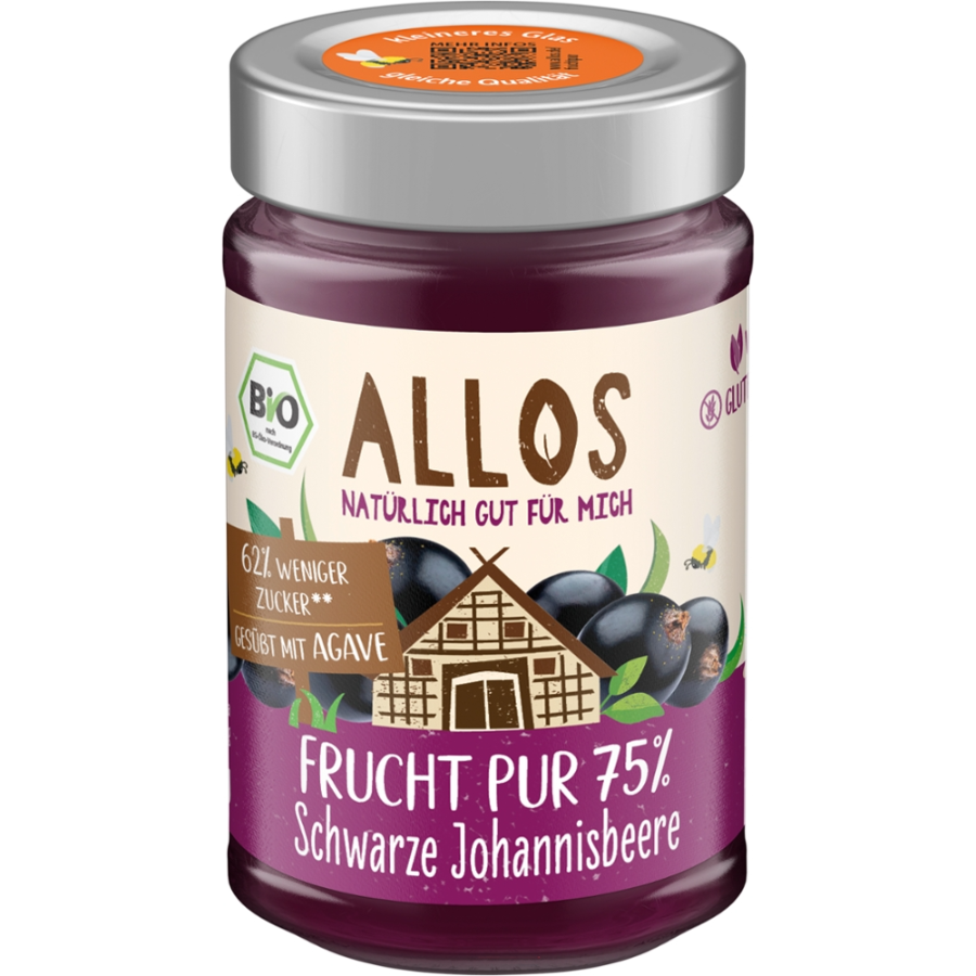 Bio Frucht Pur 75% Schwarze Johannisbeere