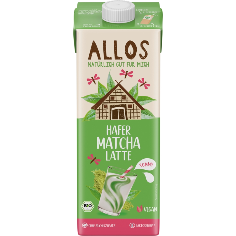Bio Hafer Matcha Latte