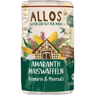 Bio Amaranth-Maiswaffeln Rosmarin & Meersalz