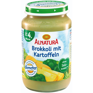 Bio Babybrei Brokkoli mit Kartoffeln