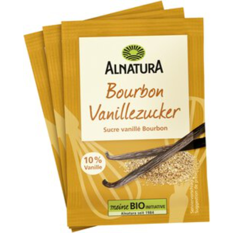 Bio Bourbon Vanillezucker, 3 Stück