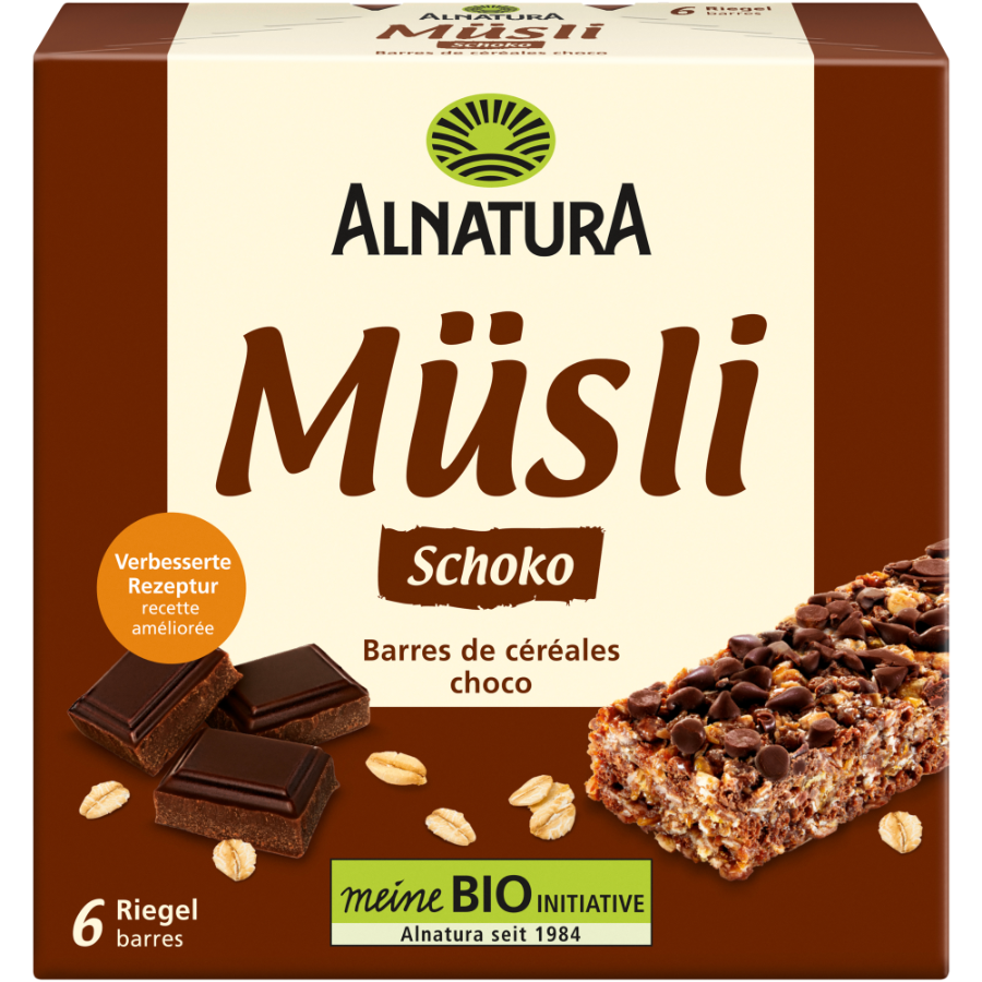 Bio Müsliriegel Schoko, 6 Stück