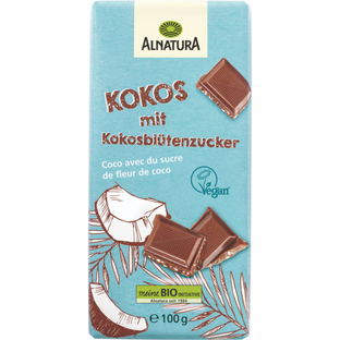 Bio Schokolade mit Kokosblütenzucker, vegan