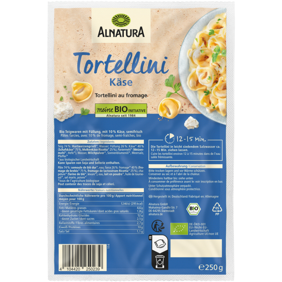 Bio Tortellini Käse