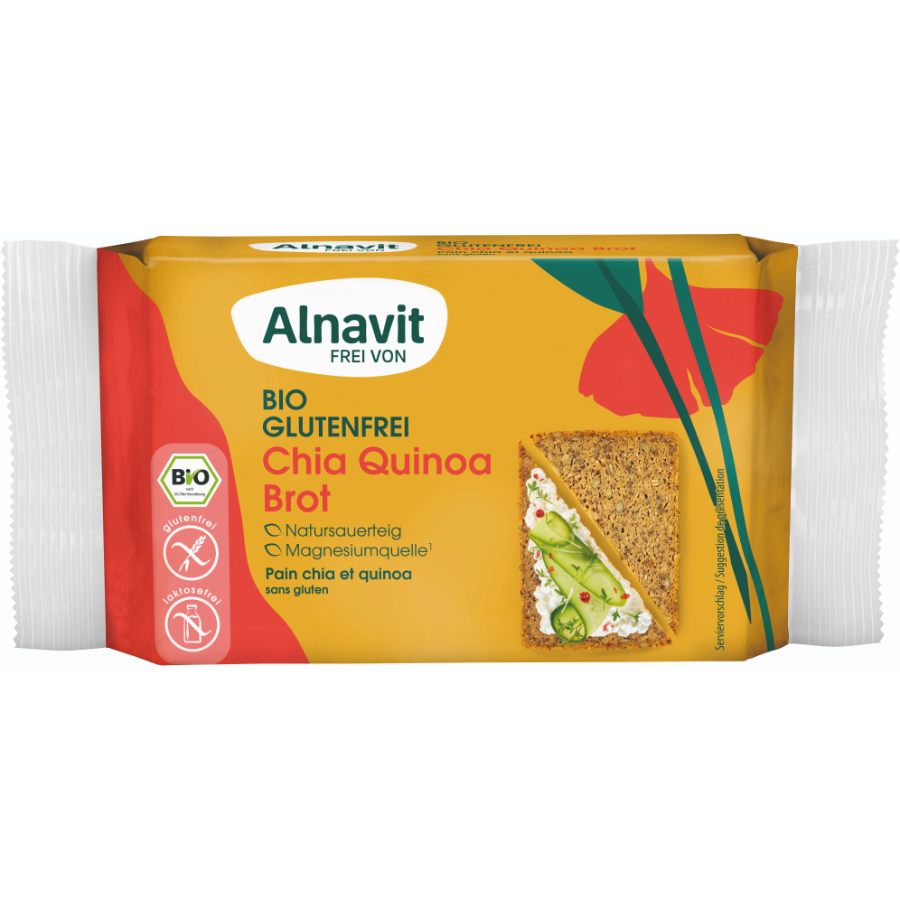 Bio Chia-Quinoa Brot, glutenfrei