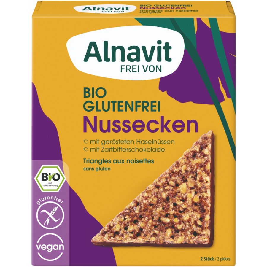 Bio Nussecken, glutenfrei