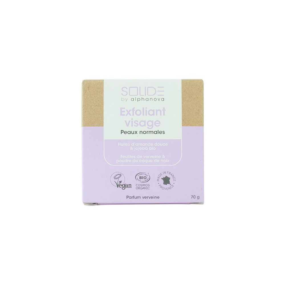 Exfoliant visage solide aux huiles d'amande douce et jojoba bio