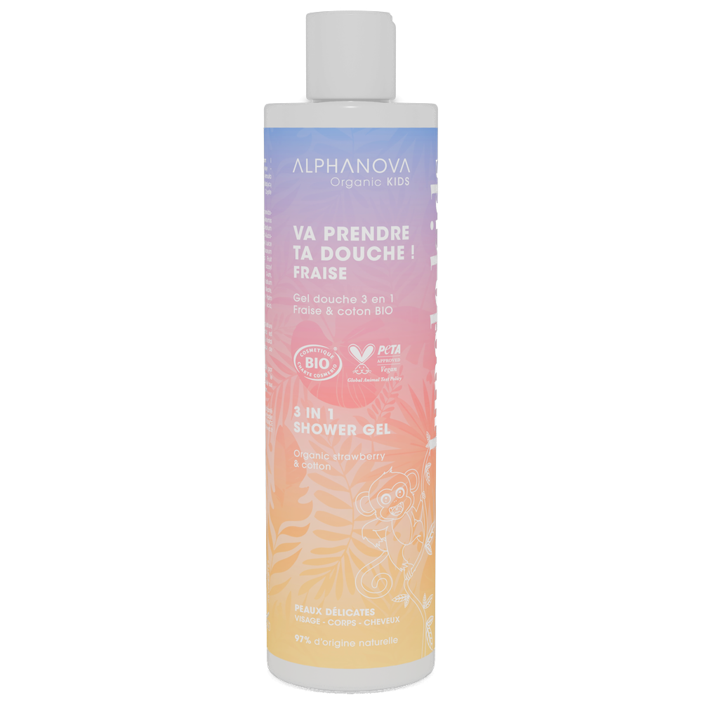 Gel douche enfant fraise