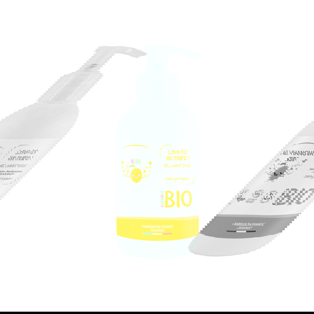 Gel Lavant Mains pour Enfants à l'Abricot Certifié Bio