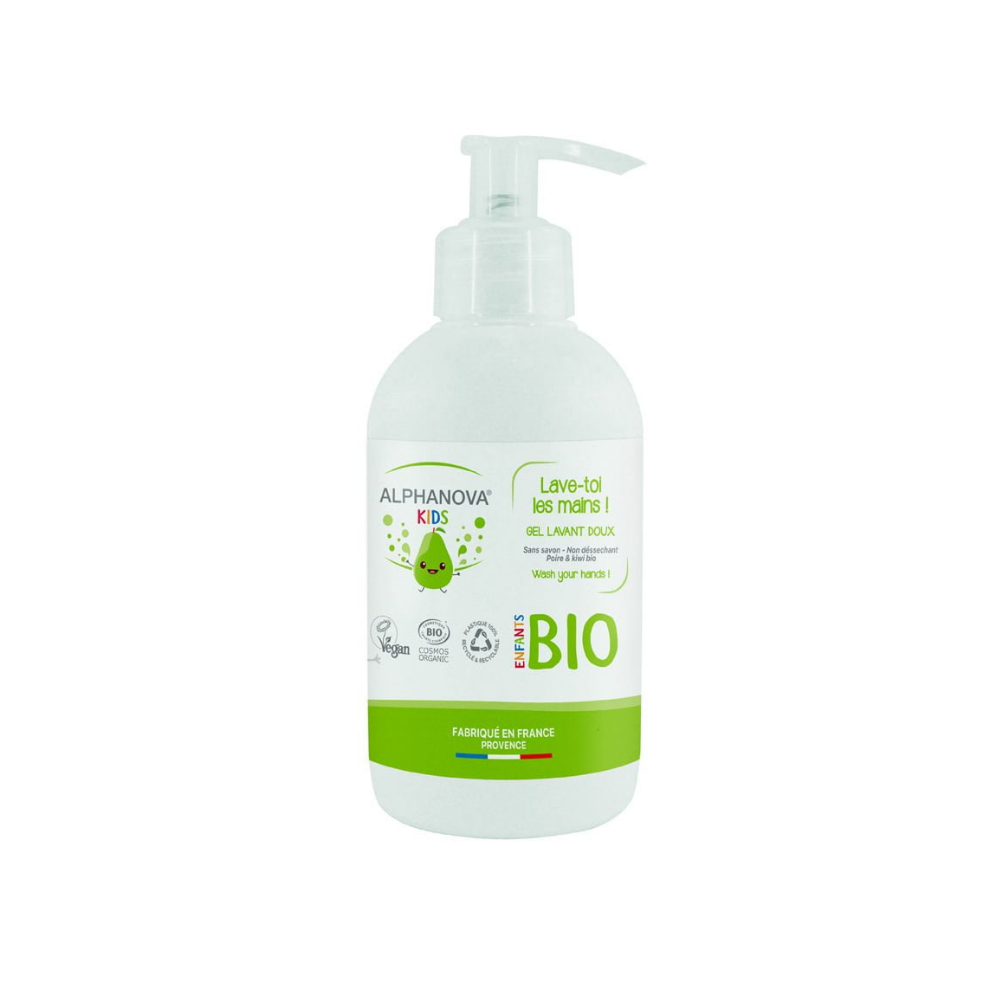 Gel lavant mains pour enfants à la poire certifié bio