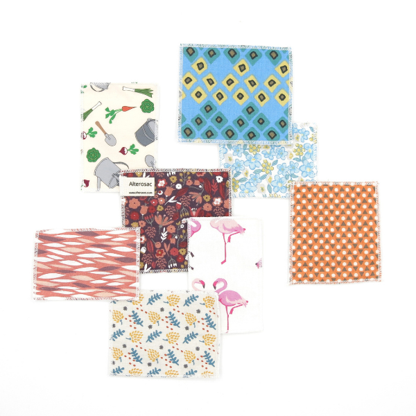 Carré démaquillant réemployable en coton bio