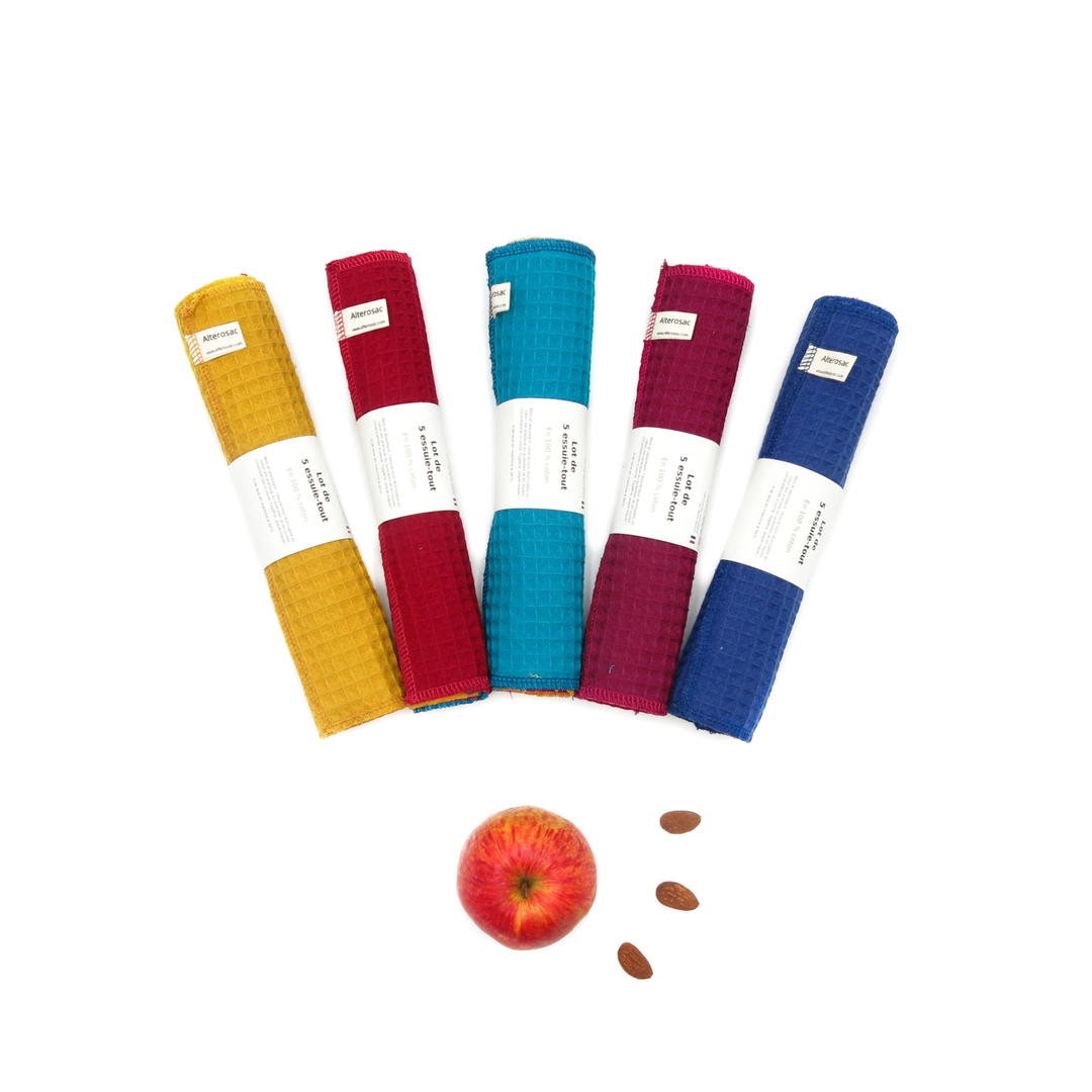 Essuie-Tout Réemployable - Lot de 5 Essuie-Tout