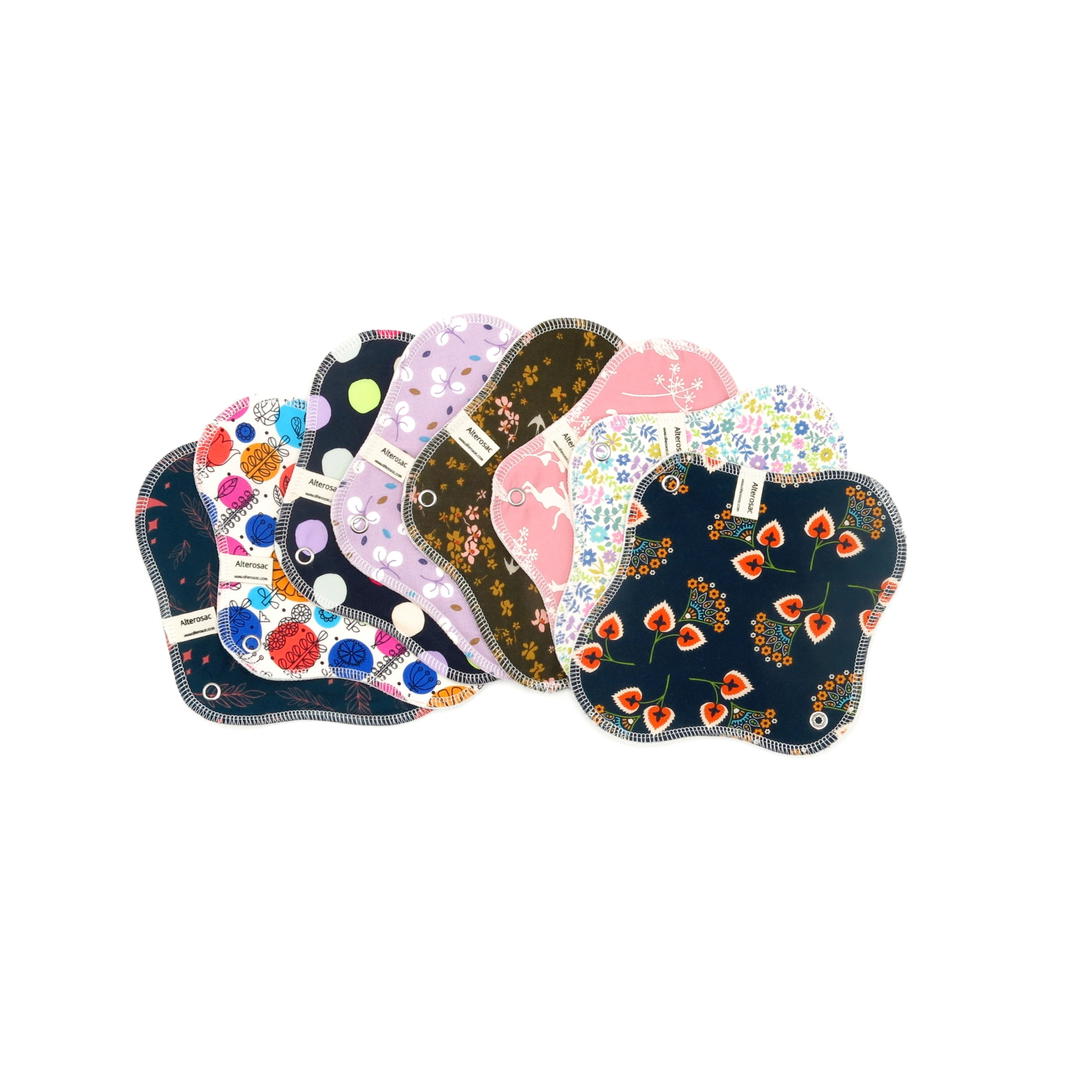 Serviette Hygiénique Lavable - Motif Aléatoire 
