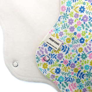 Serviette Hygiénique Nuit Lavable - Motif Aléatoire