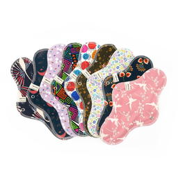 Serviette Hygiénique Nuit Lavable - Motif Aléatoire 