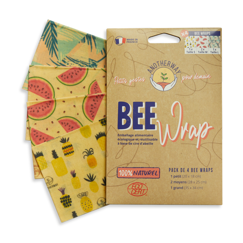 Bee Wraps Taille S, 2xM, L x 4