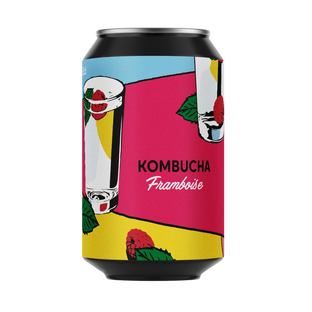 Kombucha framboise canette bio