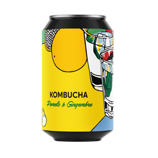 Kombucha pomelo et gingembre canette bio