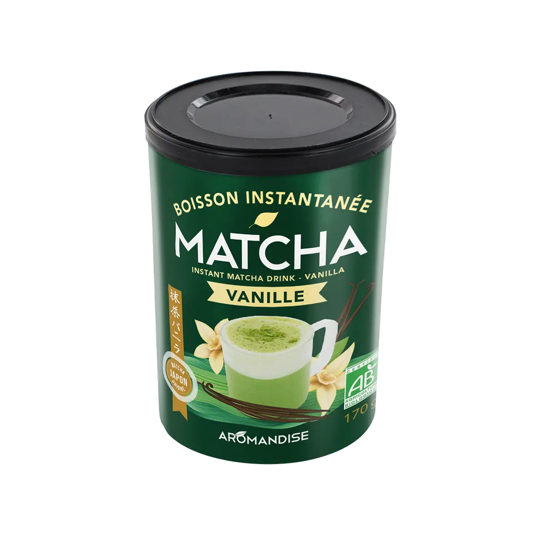 Matcha vanille latte bio