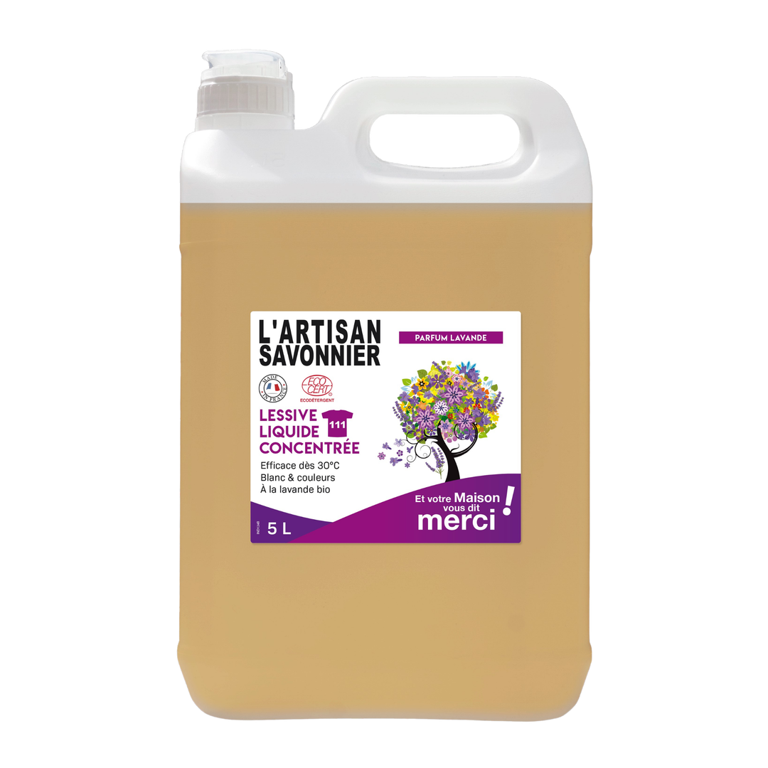 Lessive liquide concentrée à la lavande - 5l