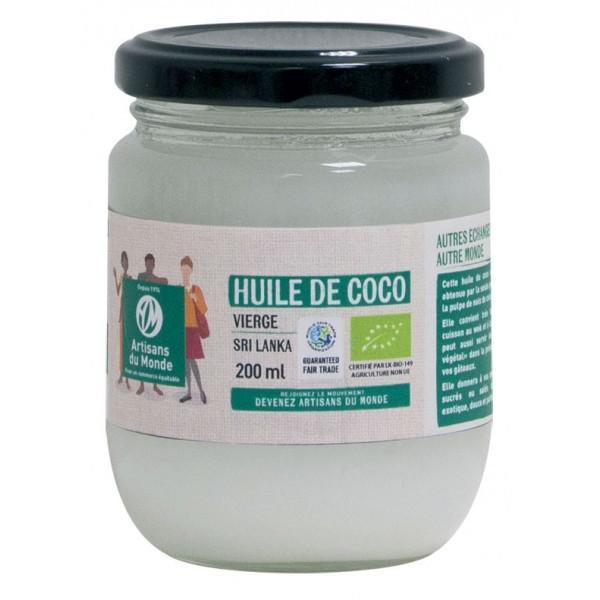 Huile de coco vierge bio et equitable