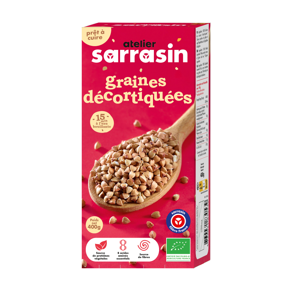 Graines de sarrasin décortiquées bio
