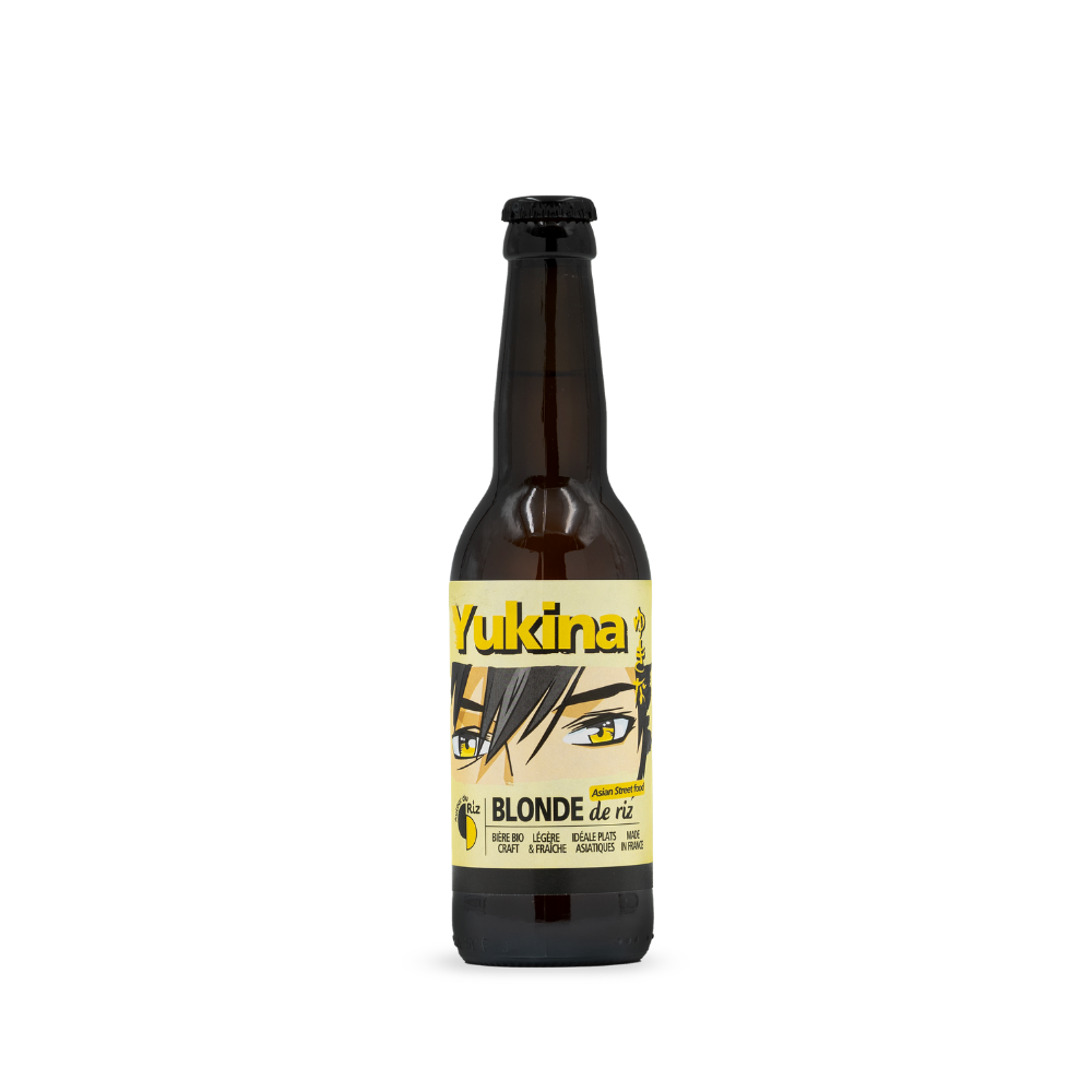 Bière blonde d'inspiration asiatique bio