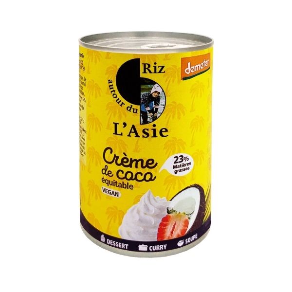 Crème de Coco Equitable et Demeter Bio (23% de M.G.)