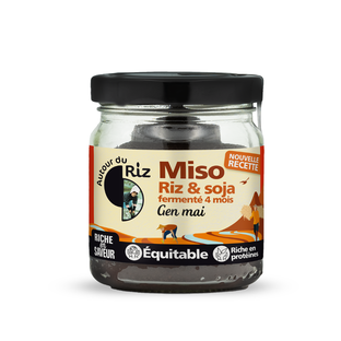 Miso de riz complet et soja gen mai bio et equitable