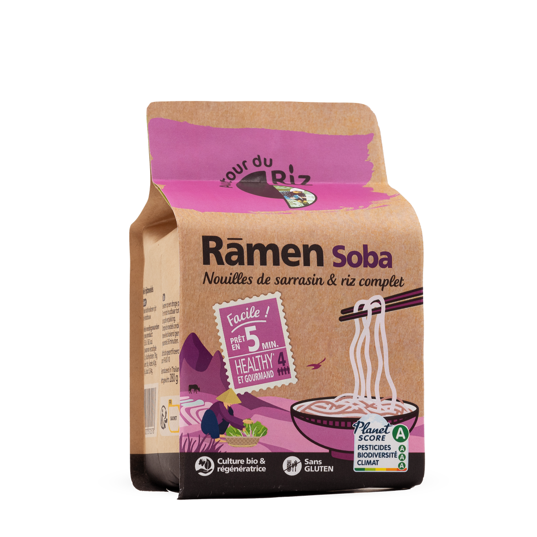Ramen soba - Nouilles de sarrasin & riz complet bio