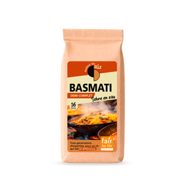 Riz basmati 1/2 complet bio et équitable - Agriculture sobre en eau