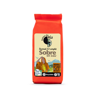 Riz basmati 1/2 complet bio et équitable - Agriculture sobre en eau
