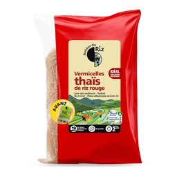 Vermicelles de riz thaï rouge bio