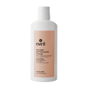 Mousse nettoyante visage certifiée bio
