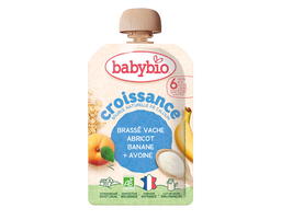 Brassé croissance, lait de vache, abricot, banane, dès 6 mois, bio
