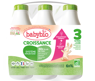 Croissance Liquide - Formule au Lait de Vache français Bio